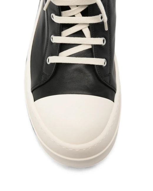 Rick Owens Black Platform High-Top Sneakers for men