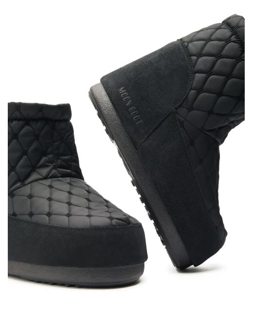 Moon Boot Black Icon Low Quilted Boots