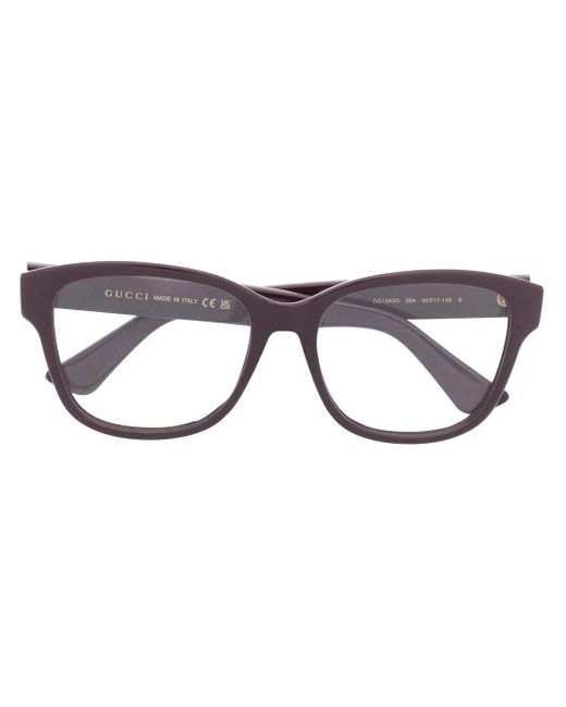 Gucci Brown Square-Frame Optical Glasses