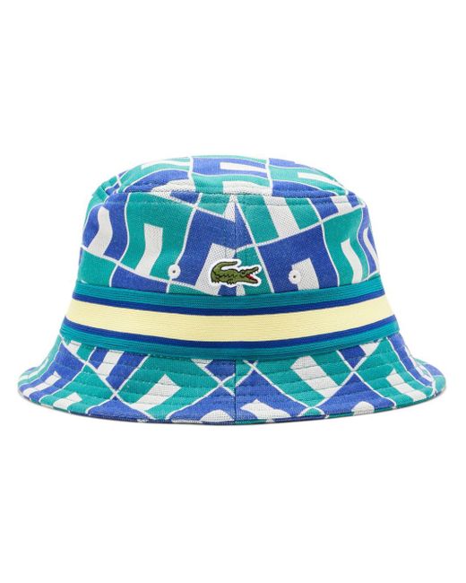 Sombrero de pescador Interlock en jacquard Lacoste de color Blue