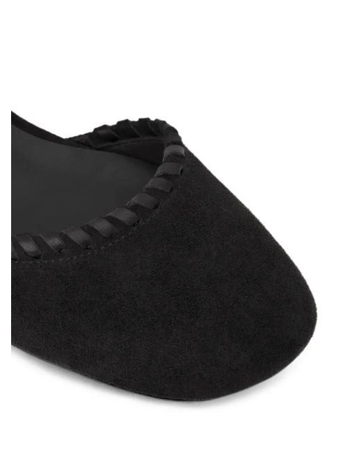 Castaner Black Adela Braided-Trim Pumps