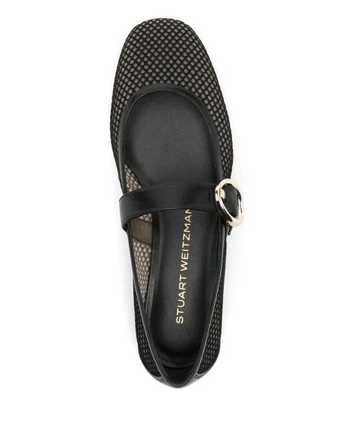 Stuart Weitzman Black Arabella Ballet Flats