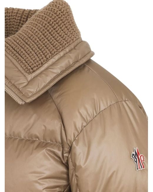 Moncler Natural Bataillouse Belted Ski Jacket