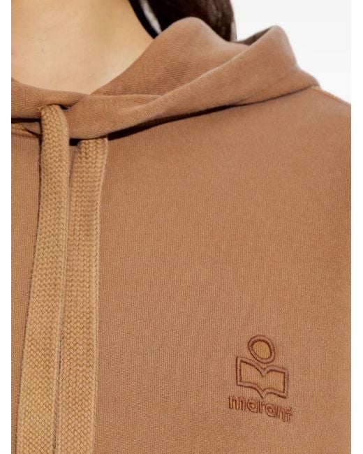 Isabel Marant Natural Salmy Cotton Hoodie