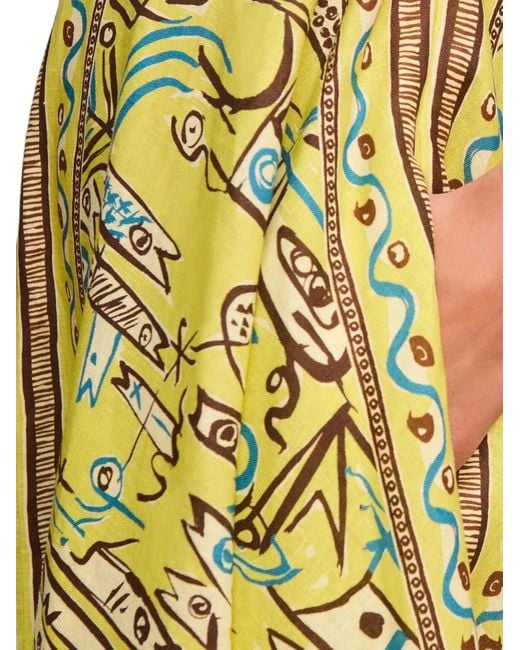 ALÉMAIS Green Fish Sticks Sundress