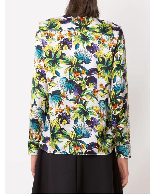 Amir Slama Green Printed Silk Shirt