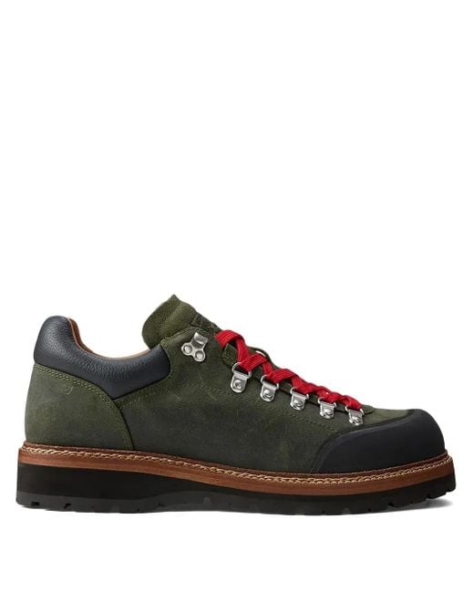 Polo Ralph Lauren Black Alpine Low Lace-Up Hiking Boots for men
