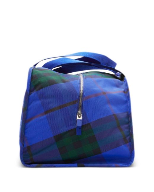 Burberry Blue Medium Shield Duffle Bag for men