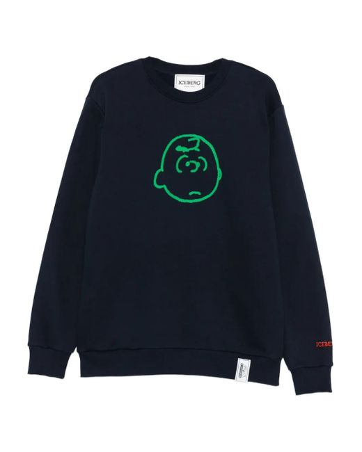 メンズ Iceberg X Peanuts スウェットシャツ Blue