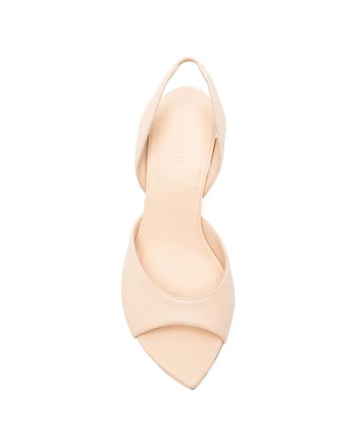 Vic Matié Natural Slingback Open-Toe Sandals