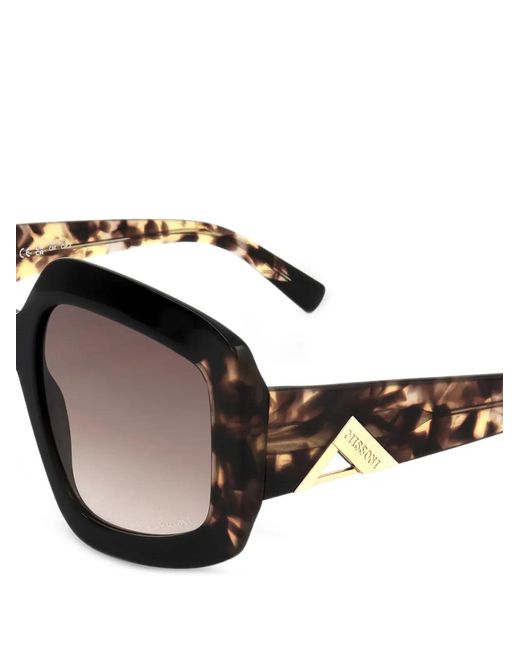 Missoni Black Geometric-Frame Tortoiseshell Sunglasses