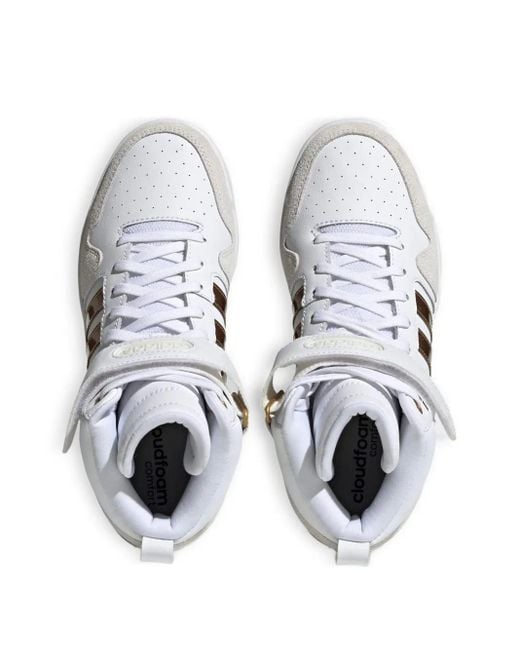 Adidas Postmove Mid "white/gold" スニーカー