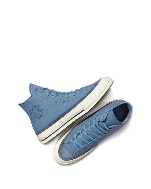 Converse Blue Chuck 70 Embossed-Logo Sneakers