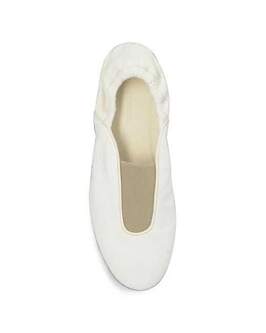 Jacquemus White The Ballets Soft Ballet Flats