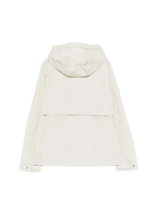 K-Way White Hooded Jacket