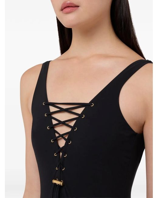 Moschino Black Lycra One-Piece Swimsuit
