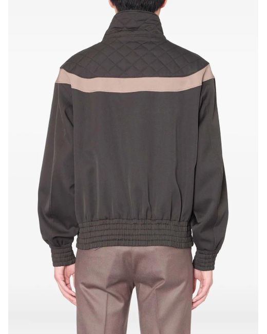 Kolor Gray Quilted Panelled Jacket for men