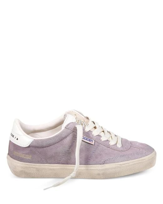 Golden Goose Deluxe Brand Purple Suede Lace-Up Low-Top Sneakers