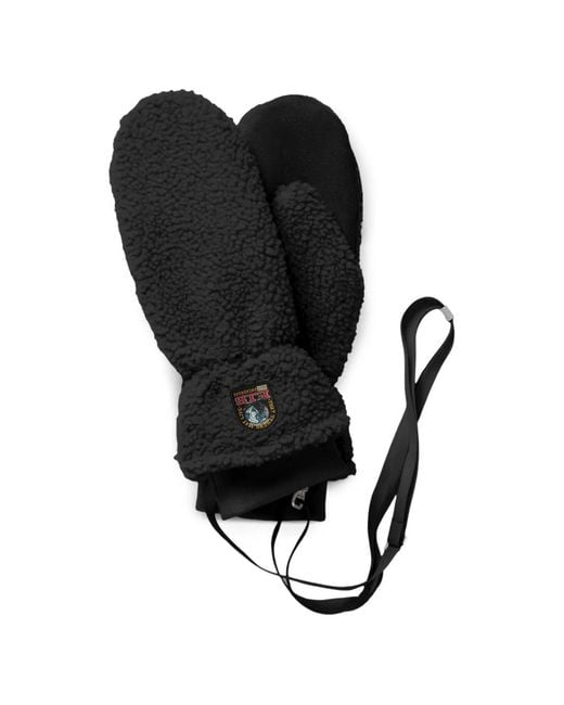 Parajumpers Black Ilova Fleece Mittens