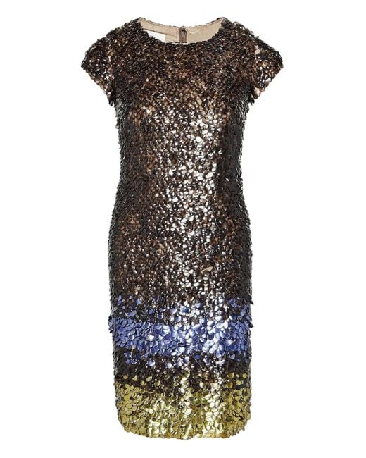 Oscar de la Renta ショートスリーブ ドレス Black