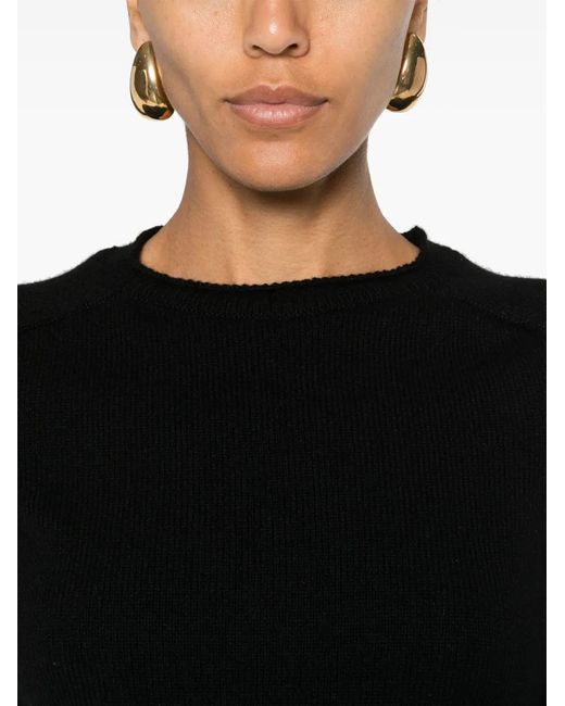 Tom Ford Black Logo-Plaque Cashmere Jumper