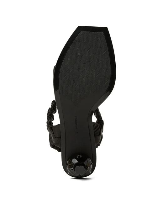 Karl Lagerfeld Black Ikon Slingback Sandals