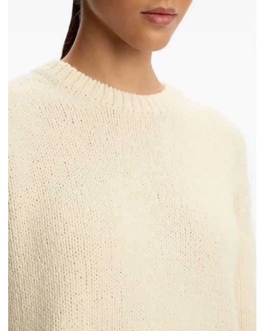 12 STOREEZ Natural Round Neck Sweater