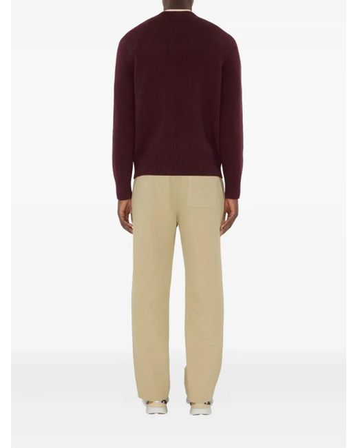 Burberry Purple Equestrian Knight-Motif Sweater for men