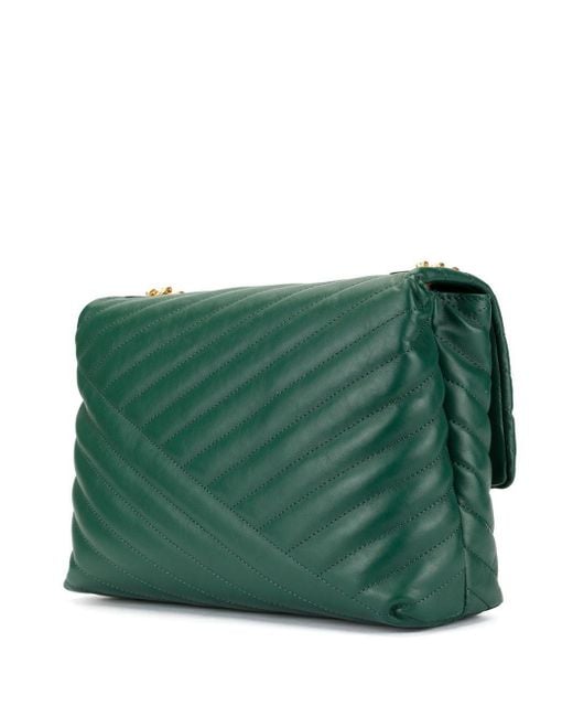 Tory Burch Kira chevron Pebble leather flap bag Green, Women's Fashion,  Bags & Wallets, Purses & Pouches on Carousell