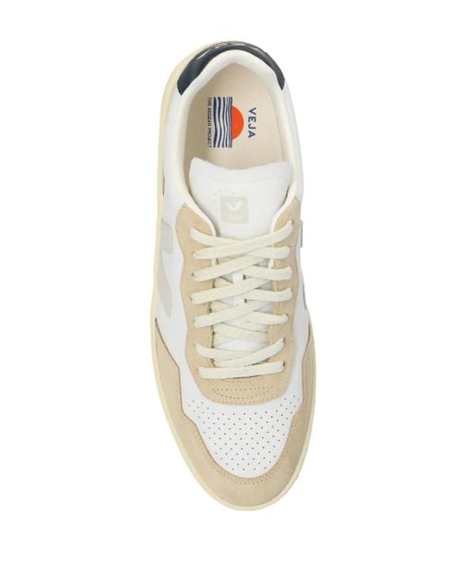 Veja White V-90 Sneakers