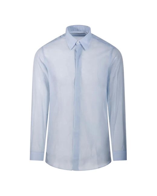 Lardini Overhemd Met Lange Mouwen in het Blue voor heren