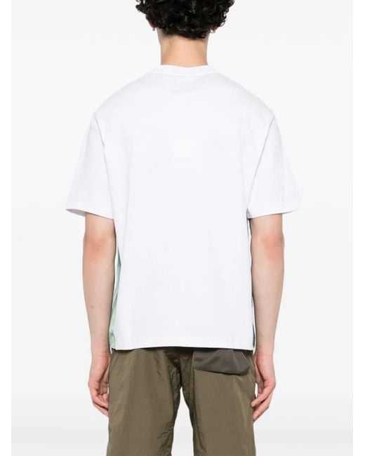 SPORT b. by agnès b. White Cotton T-Shirt for men