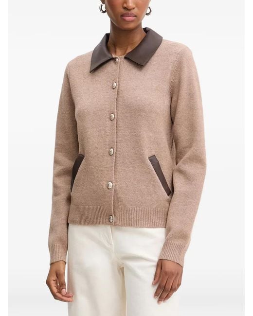 Morgan Button-Up Vest in het Natural