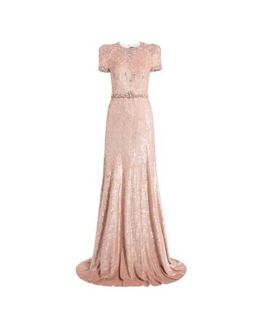 Jenny Packham Women's Pink Lombard Embellished Dress -  www.ohana-automobiles.fr