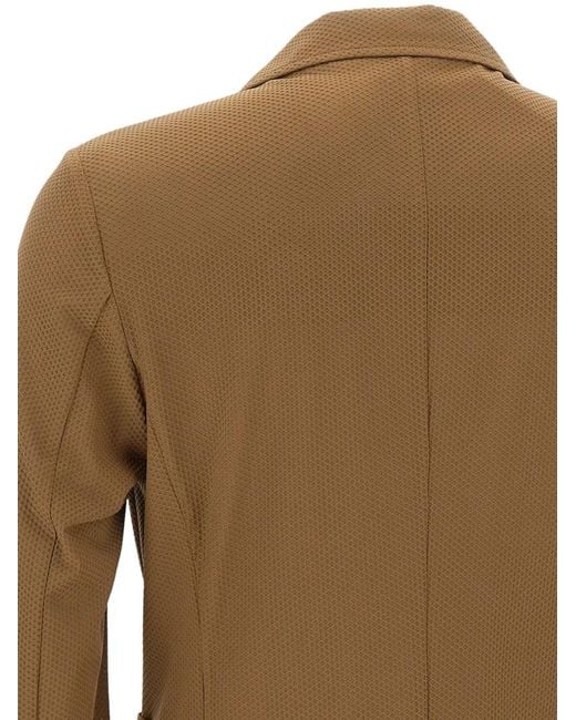 Bob Brown Golden Single-Breasted Two-Button Blazer for men