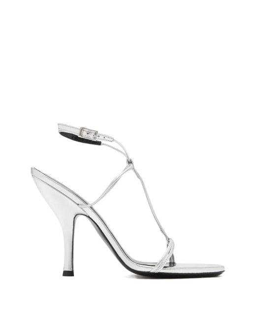 Jude White Mixer Metallic Sandals