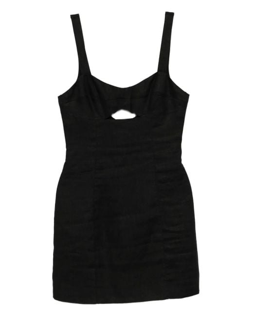 Reformation Belma リネンドレス Black