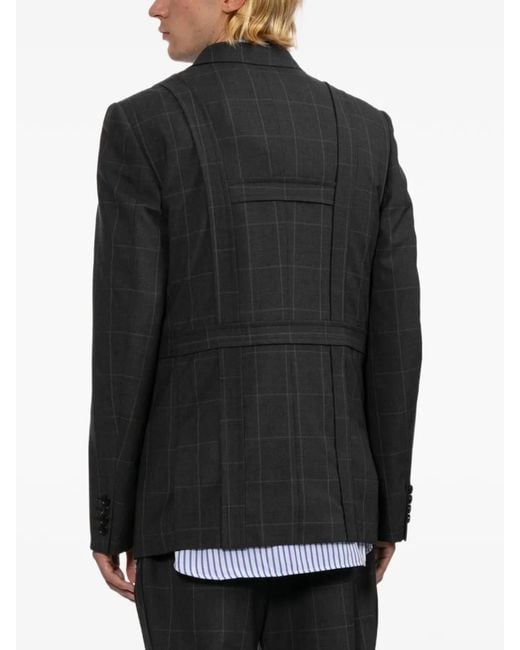 Blazer Con Cinturón Comme des Garçons de hombre de color Black