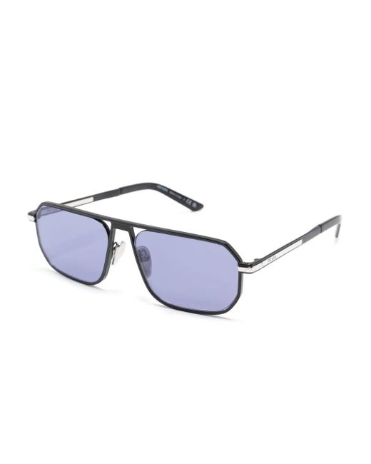Prada Blue Opr A53S Rectangle-Frame Sunglasses for men