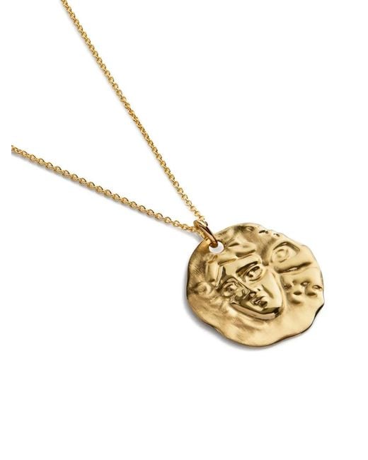 Monica Vinader White Gp Zodiac Gemini Necklace