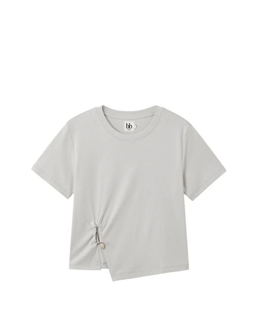 B+ AB Gray Ring-Detail T-Shirt