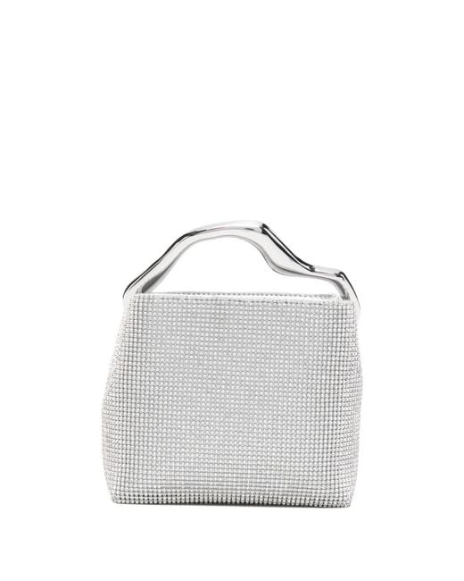 Cult Gaia White Solene Mini-Tote Bag
