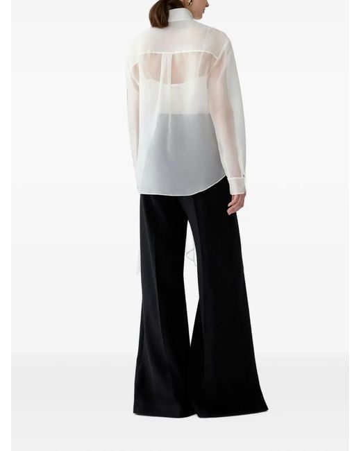 Carolina Herrera Black Diane Wide-Leg Jeans