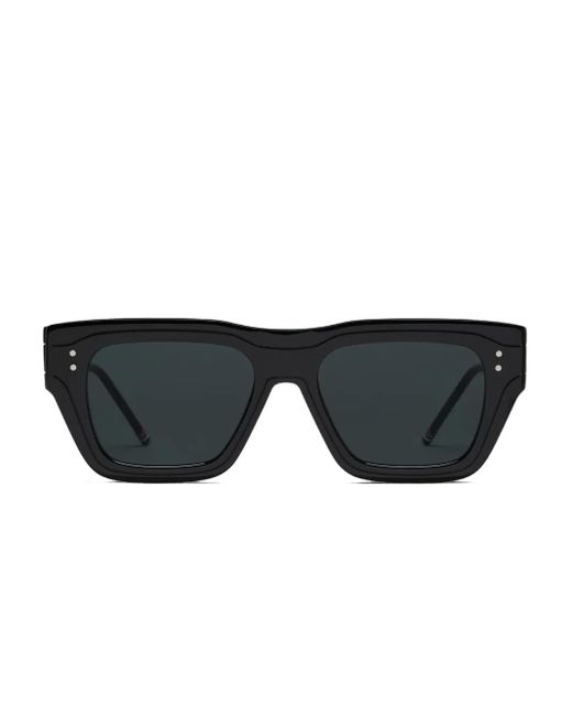 Thom Browne Black Sonnenbrille Mit Eckigem Gestell