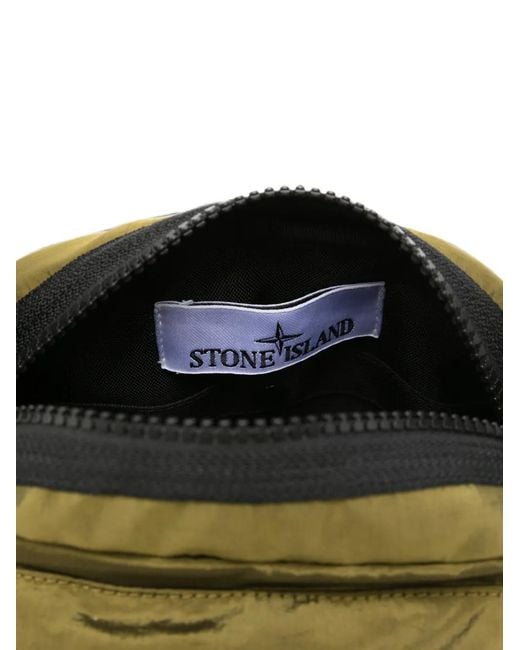 Stone Island Multicolor Logo-Patch Messenger Bag for men