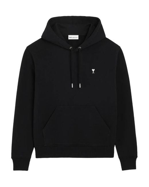 AMI Black Hoodies for men