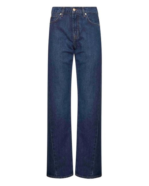 Vaqueros rectos 7 For All Mankind de color Blue