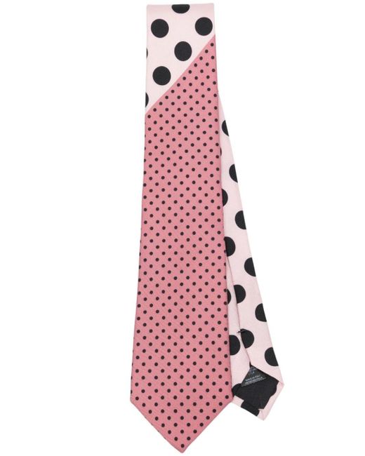 Cravate en soie à pois Paul Smith pour homme en coloris Pink
