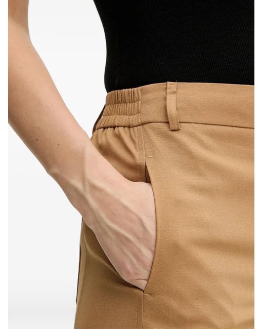 Pantalones con cinturilla elástica Twinset de color Natural