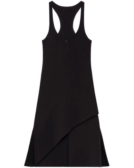 Courreges Infinity Midi-Jurk in het Black